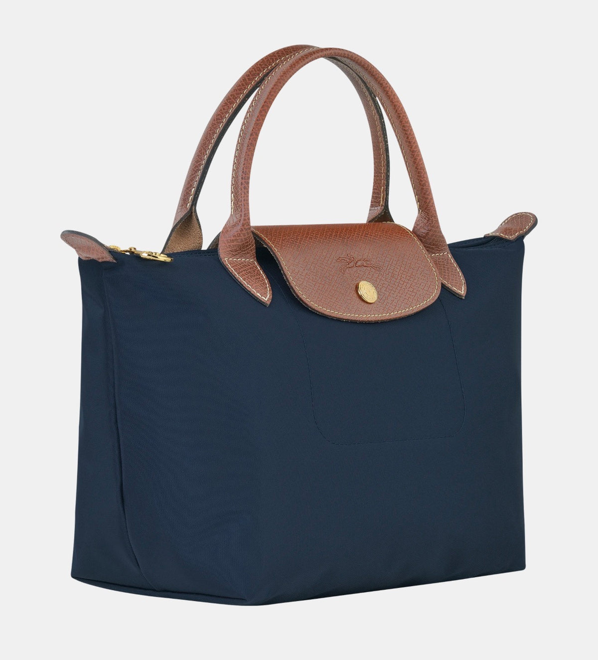 Cartera Longchamp Le Pliage Talla M Con Asa Azul