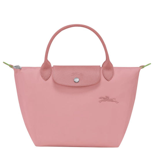Cartera Longchamp Le Pliage Talla M Con Asa Rosa